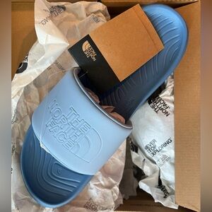 The NORTH FACE Never Stop Cush Slides Women’s Steel Blue Indigo Stone 10 NEW Box